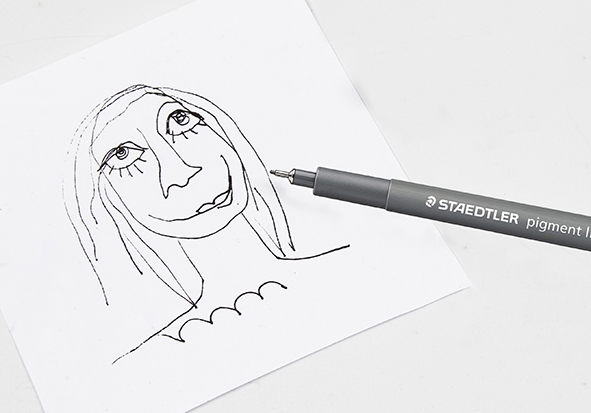 Knutselidee / Knutseltip: Portret met aquarel en tekengom