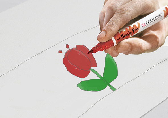 Knutselidee / Knutseltip: Theelicht met wikkel van aquarelpapier