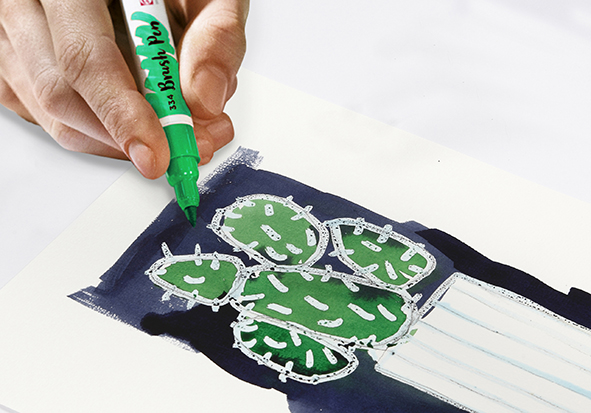 Knutselidee / Knutseltip: Aquarel op een houten icoon