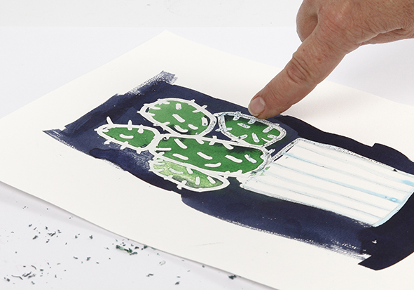 Knutselidee / Knutseltip: Aquarel op een houten icoon