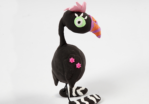 Knutselidee / Knutseltip: Tropische vogel van isomo en silk clay