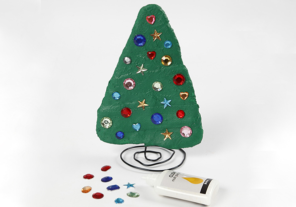 Knutselidee / Knutseltip: Kerstboompje van gipsverband