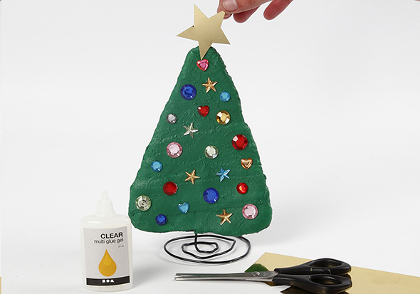 Knutselidee / Knutseltip: Kerstboompje van gipsverband