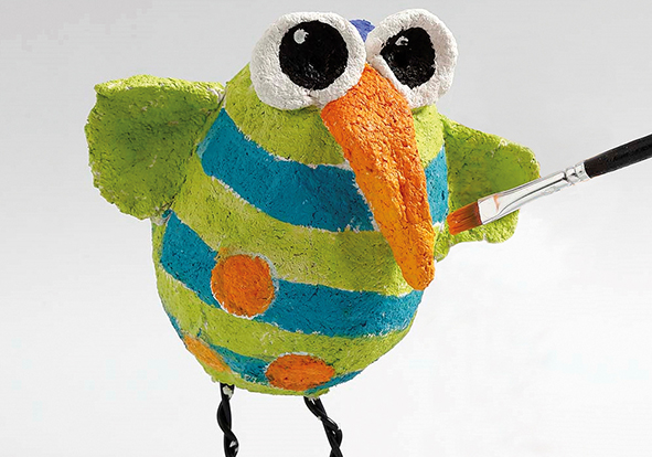 Knutselidee / Knutseltip: Kuikentje van papier-maché