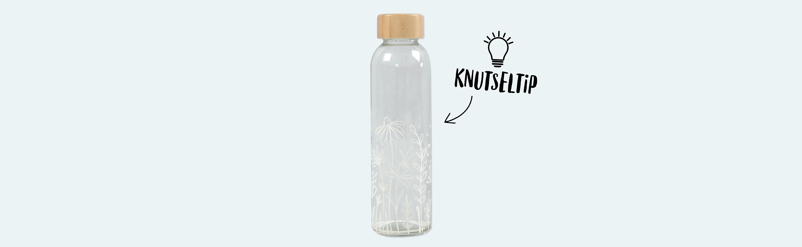 Knutselidee / Knutseltip: Drinkfles gedecoreerd met glas- en porseleinstiften