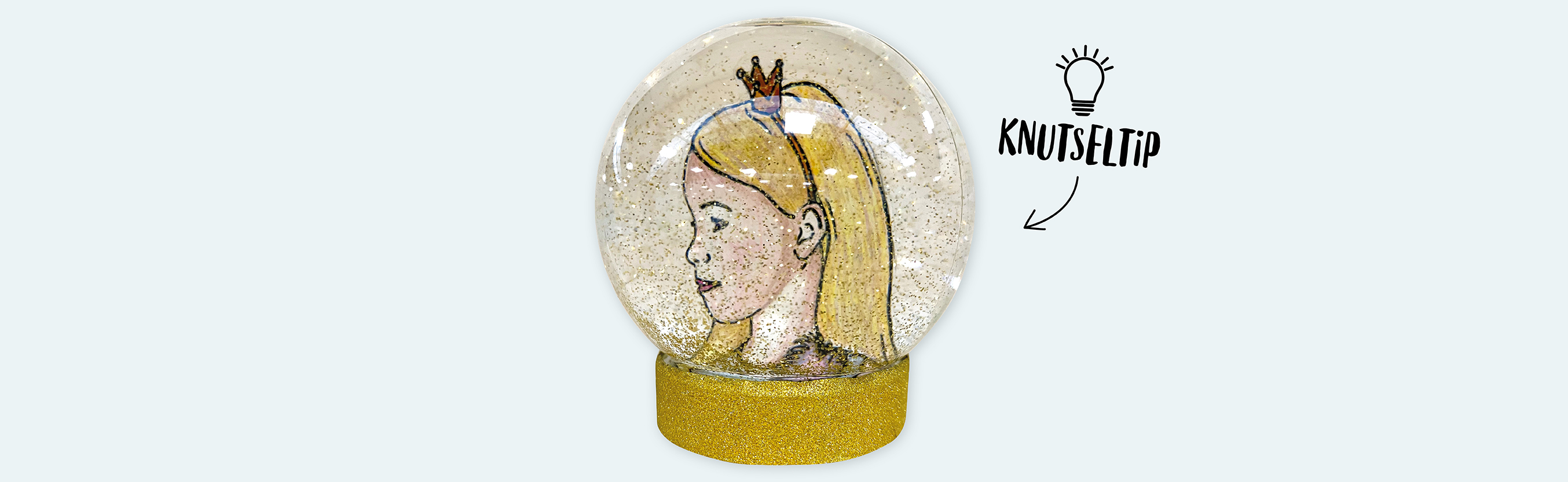 Knutselidee / Knutseltip: Sneeuwbol met zelfportret