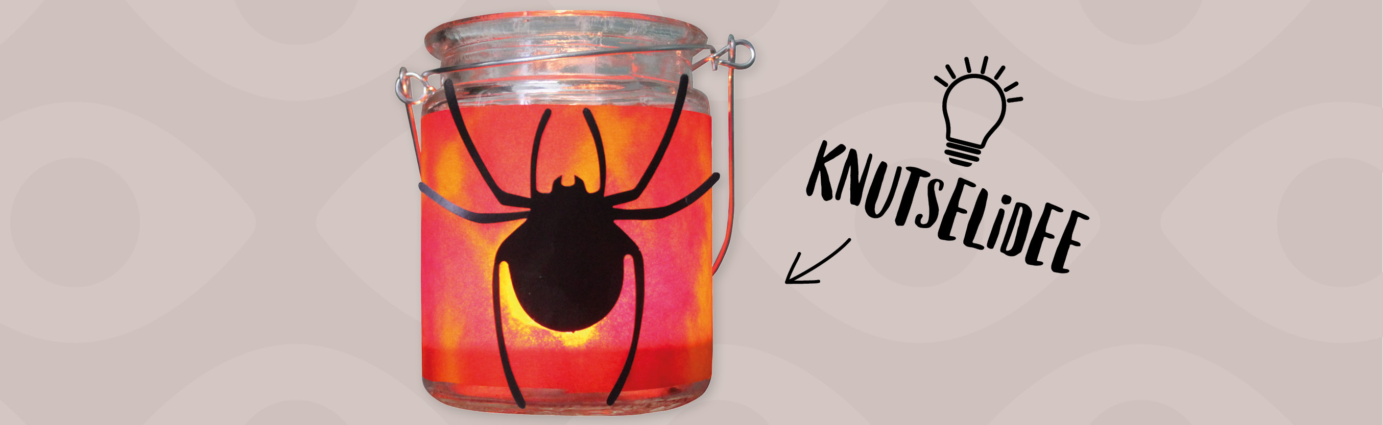 Knutselidee / Knutseltip: Lantaarn voor Halloween met ecoline
