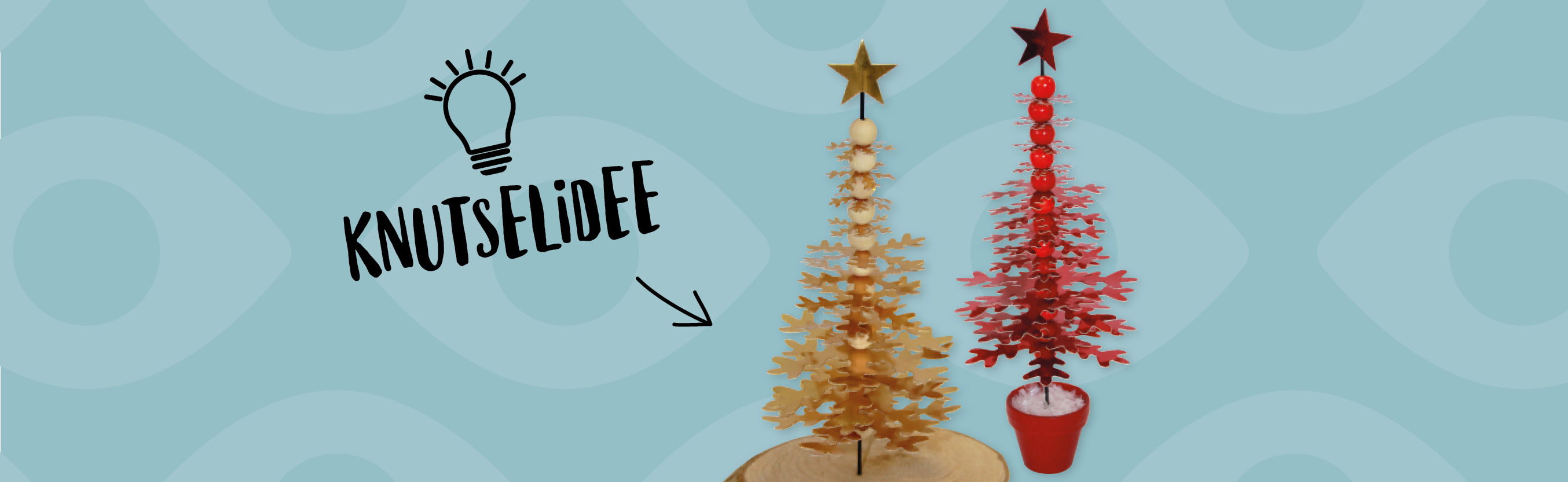 Knutselidee / Knutseltip: Kerstboompjes met stijl