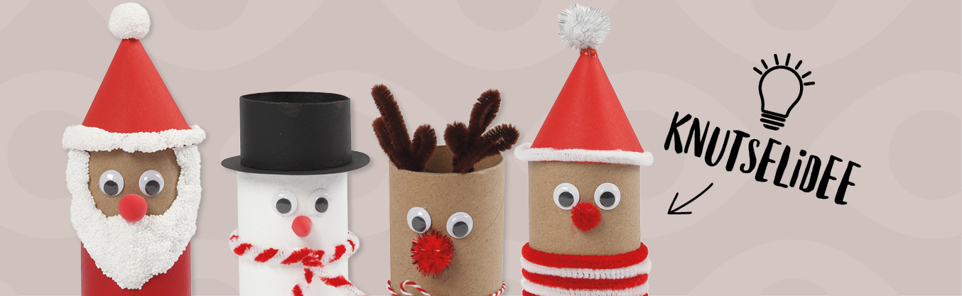 Knutselidee / Knutseltip: Kerstfiguren van kartonnen kokers
