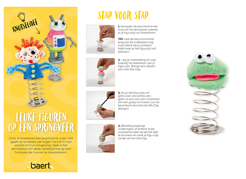 Leuke figuren op een springveer