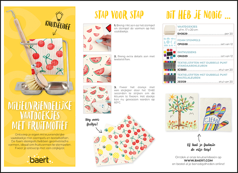Knutselidee: milieuvriendelijke vaatdoekjes