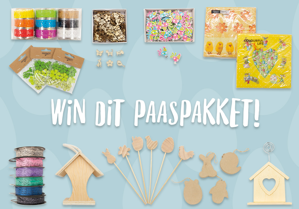 Vind jij de 5 paaseieren die verstopt zijn op onze website? Dan maak je kans op dit paaspakket!