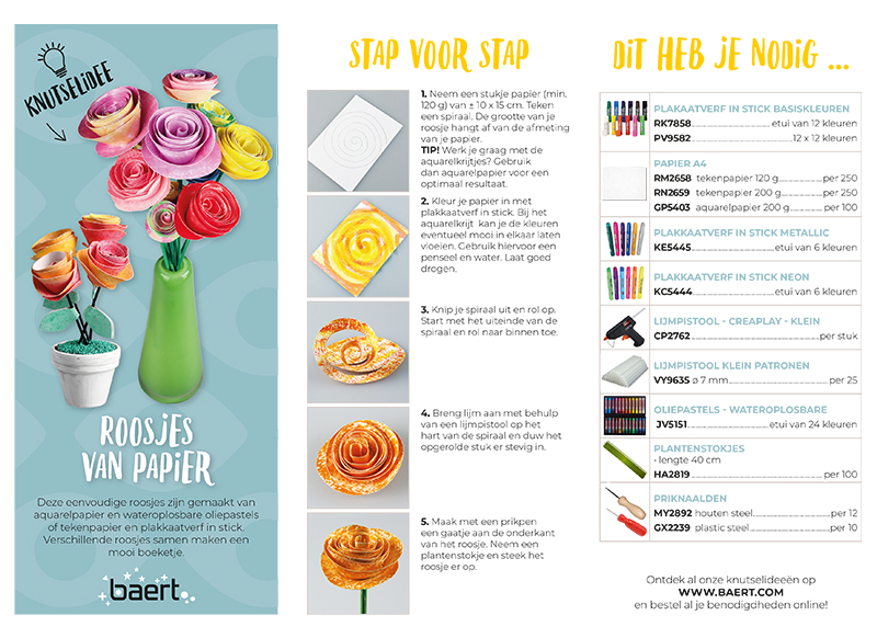 Roosjes van papier