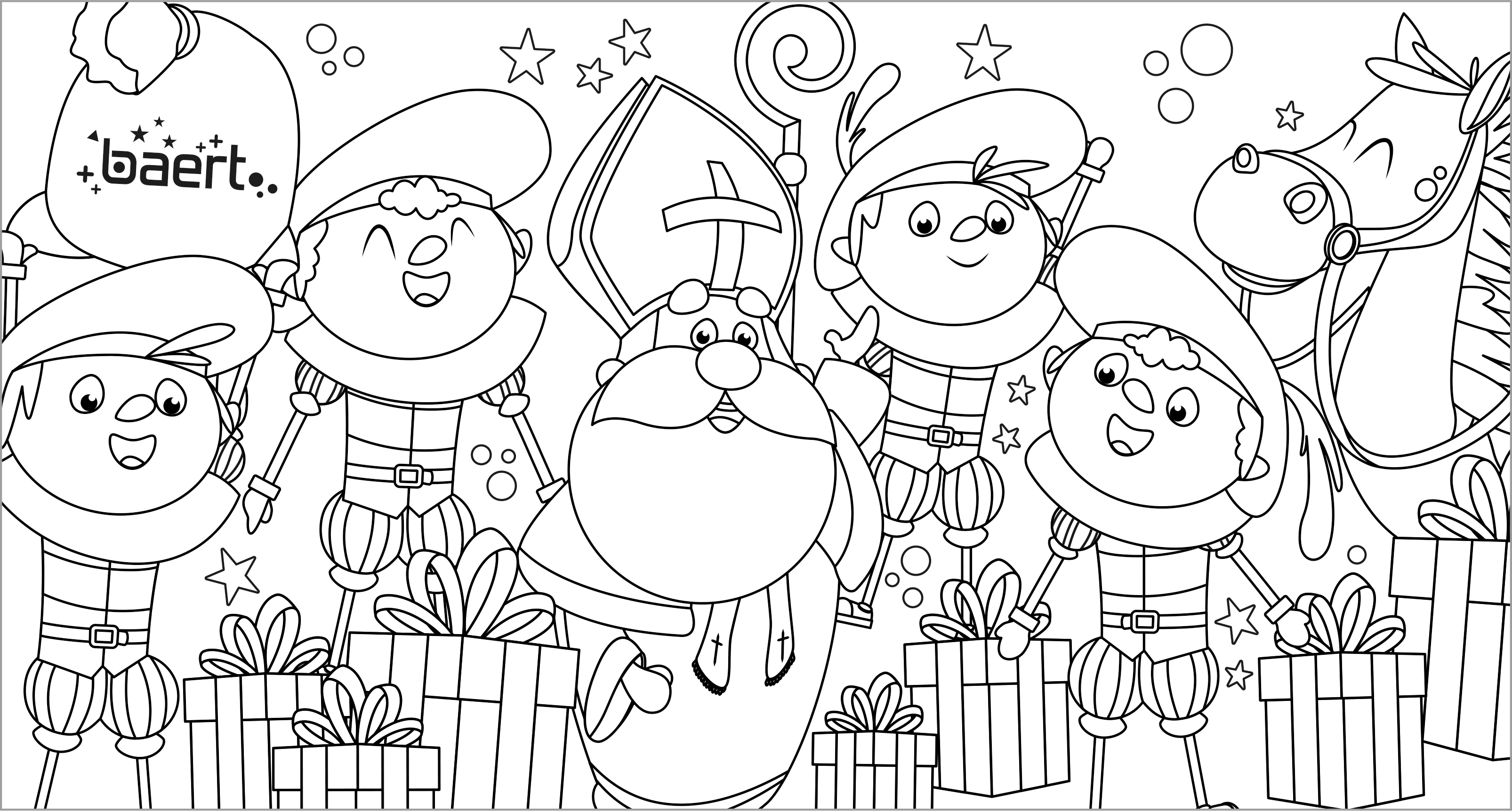 Download onze kleurplaat van de sint