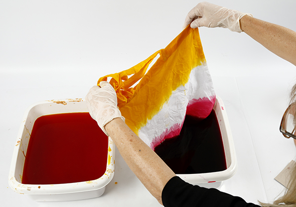 Knutselidee / Knutseltip: Gebatikte draagtas