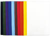 Knutselpapier - fluweelpapier - 35 x 50 cm - gekleurd - 10 kleuren assorti - pak van 10 vellen