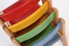 STOEL - GEKLEURD - ZITHOOGTE 26 CM