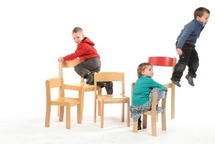 STOEL - BEUK - ZITHOOGTE 34 CM