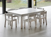 STOEL WIT - ZITHOOGTE 26 CM