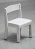 STOEL WIT - ZITHOOGTE 26 CM