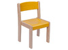 STOEL - GEKLEURD - ZITHOOGTE 38 CM