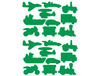 Stickers - vervoer - set van 4 vellen