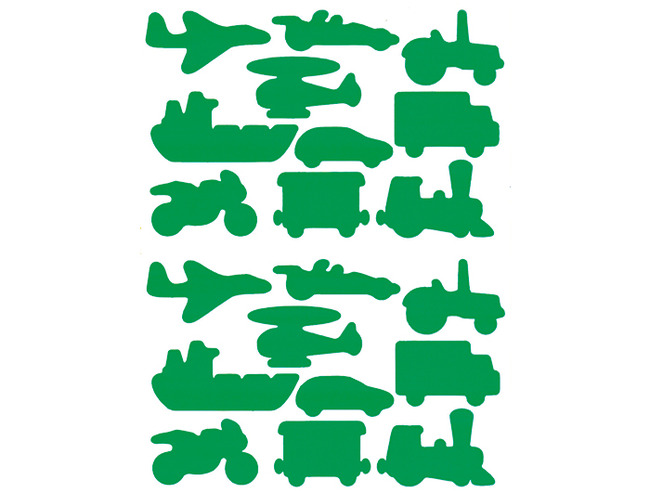 Stickers - vervoer - set van 4 vellen