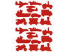 Stickers - vervoer - set van 4 vellen