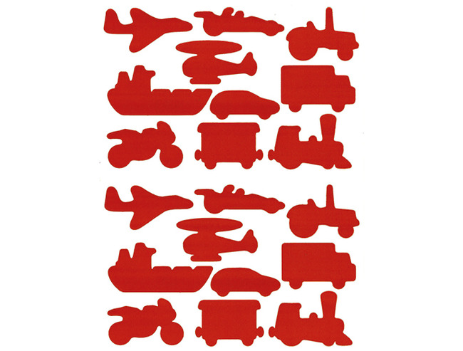 STICKERS VERVOER - 4 VELLEN