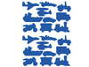 Stickers - vervoer - set van 4 vellen