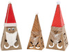 Kegels met ornamenten (set van 4)