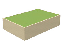 Podiumblok - Rechthoekig - Hoogte 22 Cm - groen - per stuk