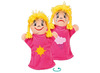 Poppen - handpop - Akros Emotions Puppets - poppen met twee gezichten - emotie - set van 6 assorti