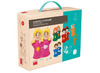 Poppen - handpop - Akros Emotions Puppets - poppen met twee gezichten - emotie - set van 6 assorti
