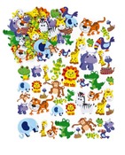 Foam - stickers - dierentuin - assortiment van 96