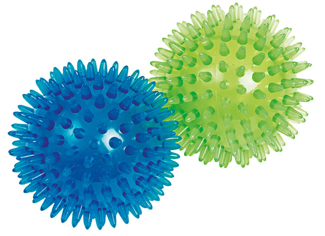 Bal - noppenbal - Stimove - 8 cm - tactiel - set van 2 assorti