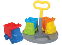 Opbergen - Learning Resources CreateaSpace Kiddy Centre Trucks! - opbergpotjes - trucks - set van 5 assorti