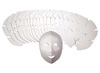 Karton - maskers - vouwmaskers - blanco - assortiment van 40