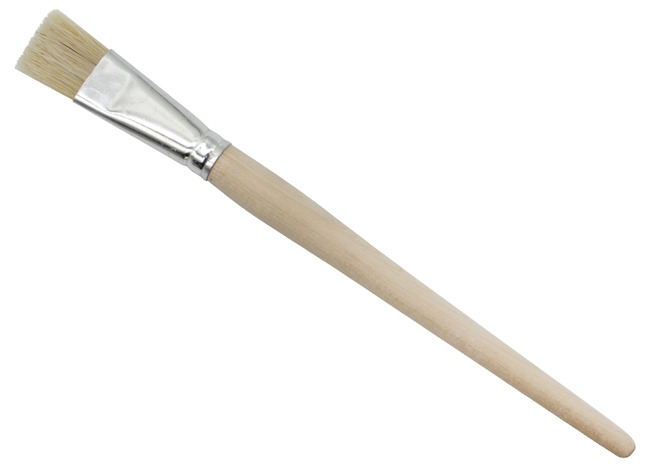 Penselen - plat - korte steel - nr 20 - set van 12