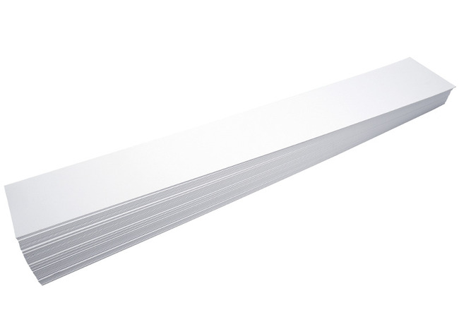 Papier de bricolage - bandes - 150 g - 10 x 65 cm - blanc - couronne - set de 250
