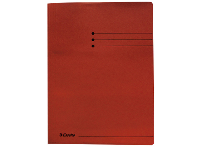 Mappen - opbergmap - Esselte - A4 - karton - rood - per stuk