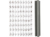 Stempels - kleistempels - letters en cijfers - per set