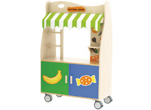 Speelmeubel - marktkraam - hout - 84 x 40 x 124 cm - per stuk