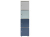 KAST - HOUT - LOCKER - 1 RIJ 4 LOCKERS