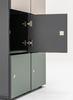 KAST - HOUT - LOCKER - 1 RIJ 4 LOCKERS