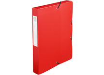 Mappen - elastobox - Exacompta - A4 - 4 cm - rood - per stuk