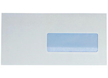 Enveloppen - Turbomail - wit - strip - 11,4 x 22,9 cm - met venster - set van 500