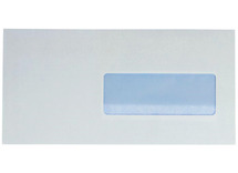 Briefomslagen - enveloppen - venster - strip - 11 x 23 cm - set van 500
