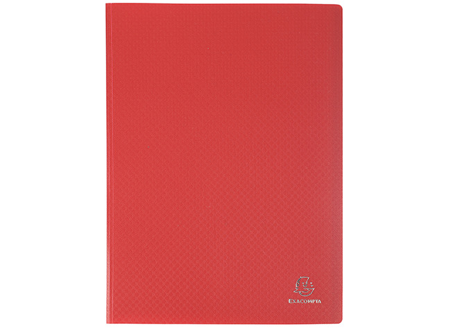 Mappen - presentatiemap - Exacompta - A4 - 20 tassen - rood - per stuk