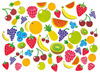 Foam - stickers - fruit - set van 120